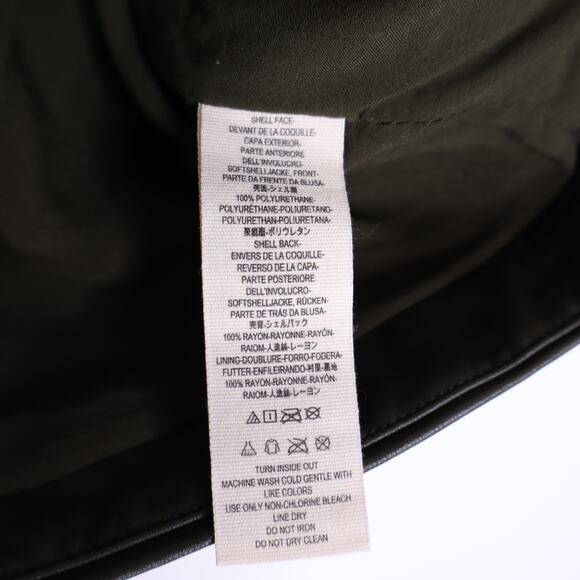 FREE PEOPLE Feelin Fresh Vegan Mini Skirt Olive Green Front Asym Zip Women's 0 - Picture 6 of 8